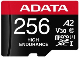 Adata Karta microSD High Endurance 256GB UHS1 U3 V30 A2 100/85MB/s + Adapter ADATA