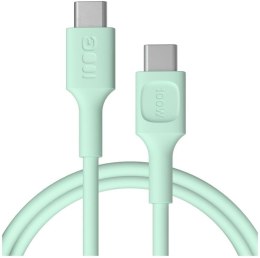 KABEL USB-C / USB-C Greencell PowerFlex 120cm PD 100W zielony silikonowy GREEN CELL