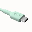 KABEL USB-C / USB-C Greencell PowerFlex 120cm PD 100W zielony silikonowy GREEN CELL