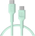KABEL USB-C / USB-C Greencell PowerFlex 30cm PD 100W zielony silikonowy GREEN CELL