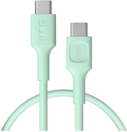 KABEL USB-C / USB-C Greencell PowerFlex 30cm PD 100W zielony silikonowy GREEN CELL