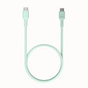 KABEL USB-C / USB-C Greencell PowerFlex 30cm PD 100W zielony silikonowy GREEN CELL