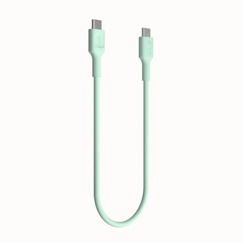 KABEL USB-C / USB-C Greencell PowerFlex 30cm PD 100W zielony silikonowy GREEN CELL