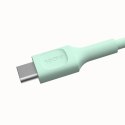 KABEL USB-C / USB-C Greencell PowerFlex 30cm PD 100W zielony silikonowy GREEN CELL