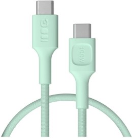 KABEL USB-C / USB-C Greencell PowerStream 30cm PD 100W zielony w oplocie GREEN CELL