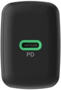 ŁADOWARKA SIECIOWA Greencell PowerSource Solo30 30W 1xUSB-C PD 3.0 QC 4.0+ czarna GREEN CELL