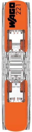 Szybkozłączka przelotowa uniwersalna LINKA/DRUT 2x 0,2-4mm2 WAGO 221-2411 (Paczka 60szt.) WAGO