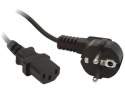 KABEL ZASILAJĄCY CEE 7/7 IEC 320 C13 1.8M WTYCZKA KĄTOWA Lanberg LANBERG