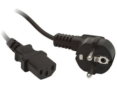 KABEL ZASILAJĄCY CEE 7/7 IEC 320 C13 1.8M WTYCZKA KĄTOWA Lanberg LANBERG