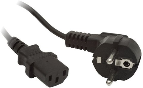 KABEL ZASILAJĄCY CEE 7/7 IEC 320 C13 1.8M WTYCZKA KĄTOWA Lanberg LANBERG