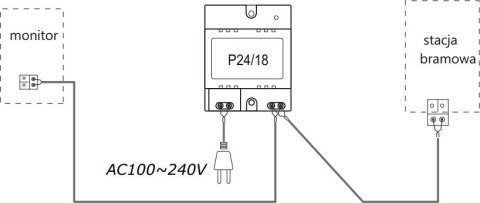 Zasilacz VIDOS DUO P24/18 VIDOS