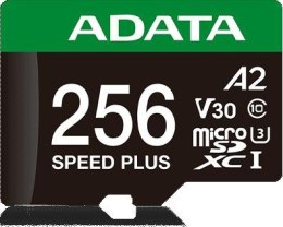 Adata Karta pamięci microSD Speed Plus 256GB UHS1 U3 V30 A2 180/160 MB/s ADATA