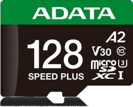 Adata Karta pamięci microSD Speed Plus 128GB UHS1 U3 V30 A2 180/160 MB/s ADATA