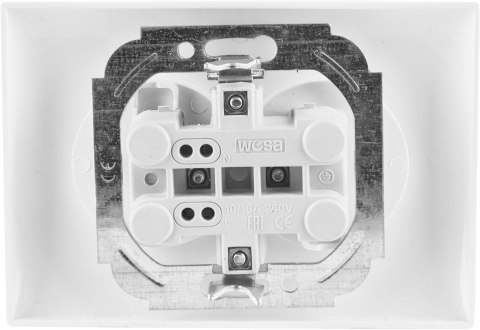 Gniazdo podwójne VCX WESA LC 14 Biały VCX