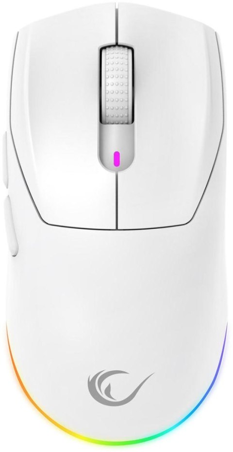 Mysz bezprzewodowa Rampage Prote M5 24000 DPI RGB LED 1K Hz biała INNY