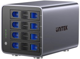 Unitek Obudowa RAID do dysku SATA 2.5''/3.5'' 8 trybów 80TB USB-C UNITEK