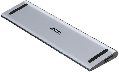 Unitek Stacja dokująca KVM z funkcją podstawki, potrójne wyjście 4K, USB-C, MST, HDMI 2.0 UNITEK