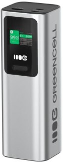 POWERBANK Greencell PowerPlay Ultra 25200mAh SZYBKIE ŁADOWANIE 140W 2x USB-C PD 1x USB-A GREEN CELL