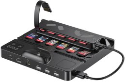 Unitek stacja ładująca Switch z przełącznikiem i czytnikiem kart do gier UNITEK