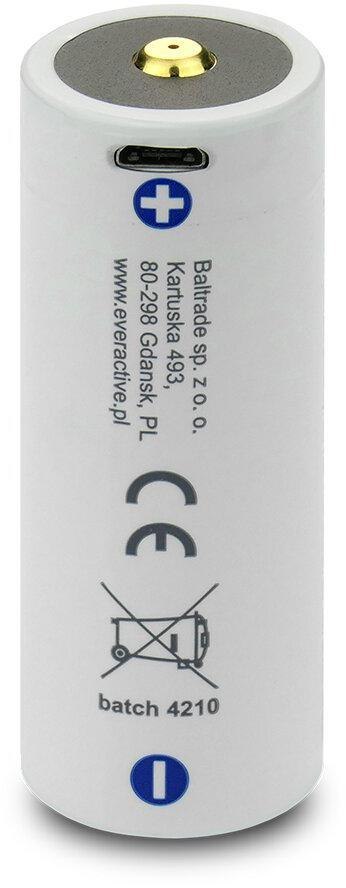 Akumulator 26650 Li-Ion 3,7V everActive 5200mAh micro USB (1 szt.) z zabezpieczeniem EVERACTIVE