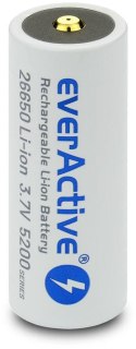 Akumulator 26650 Li-Ion 3,7V everActive 5200mAh micro USB (1 szt.) z zabezpieczeniem EVERACTIVE