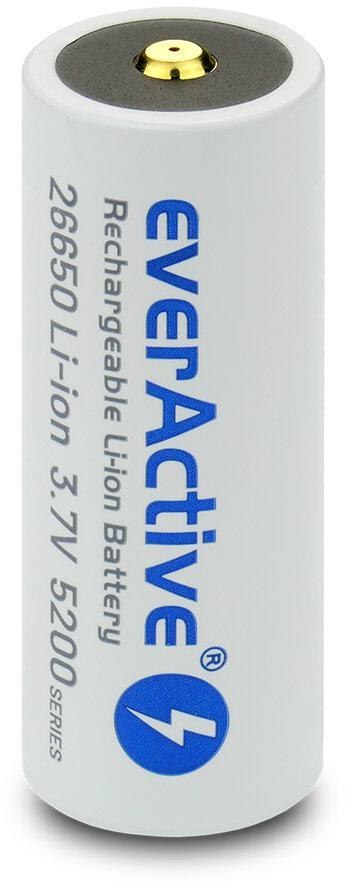 Akumulator 26650 Li-Ion 3,7V everActive 5200mAh micro USB (1 szt.) z zabezpieczeniem EVERACTIVE