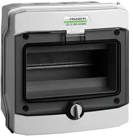 PLASTIKOWA OBUDOWA INSTALACYJNA Natynkowa IP65 1X8 modułów. PHS 8T NOARK 101493 NOARK