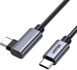 Unitek Kabel USB-C kątowy 90° PD100W 1m UNITEK