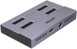 Unitek USB4 4-kieszeniowa stacja dokująca/ klonująca M.2 SSD UNITEK