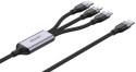 Unitek przewód ładujący USB 3 w 1 czarny UNITEK