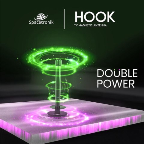 Antena magnetyczna DVB-T2 Spacetronik Hook SPACETRONIK