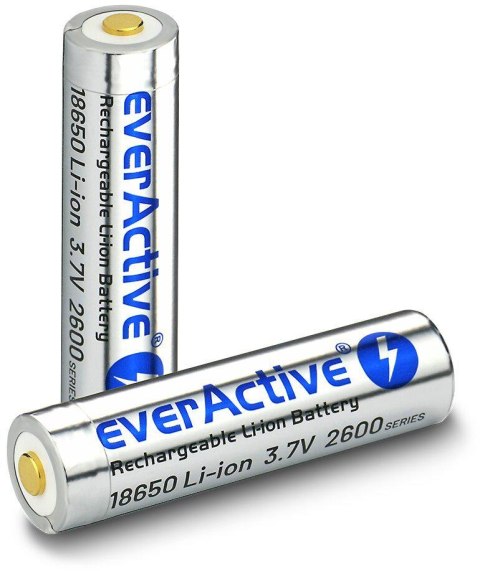 Akumulator 18650 Li-Ion 3,7V everActive 2600mAh (1 szt.) micro-USB z zabezpieczeniem EVERACTIVE