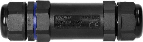 Konektor Mufa kablowa prosta IP68, M25, 3x6mm², 450V/30A OR-AE-13603 ORNO