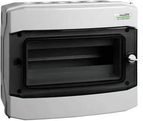 PLASTIKOWA OBUDOWA INSTALACYJNA Natynkowa IP65 1X12 modułów. PHS 12T NOARK 101494 NOARK