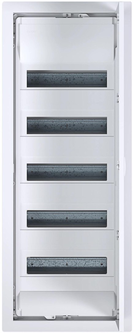 Rozdzielnica p/t z drzwiami metalowymi, 5 rzędów, 60 modułów, IP30, HAGER Volta VU60NC HAGER