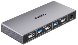 Unitek Przełącznik KVM 4K@60Hz USB 3.0 HDMI UNITEK