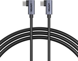 Unitek kabel USB-C do USB-C PD 100W podwójny 90 stopni, 0,5m UNITEK