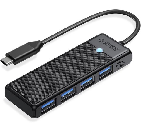 Hub USB-C Orico 4-porty USB-A 3.0 5Gbps czarny ORICO