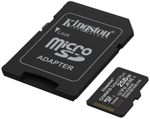 Karta pamięci microSD Kingston Canvas Select Plus microSDXC C10 UHS-I 256GB KINGSTON