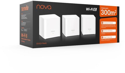MESH TENDA NOVA EX3 (3-pack) WiFi6 Mesh TENDA
