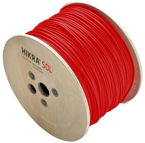 Przewód kabel solarny 4mm2 HIS, HIKRA (H1Z2Z2-K) CZERWONY 1m HIS