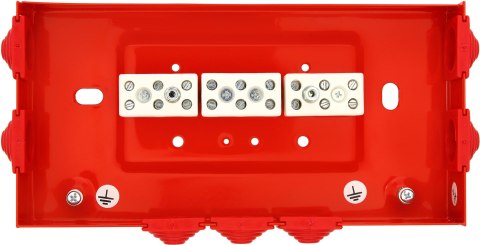 Puszka instalacyjna przeciwpożarowa W2 PIP-2AN przelotowa 9x4mm2 W2