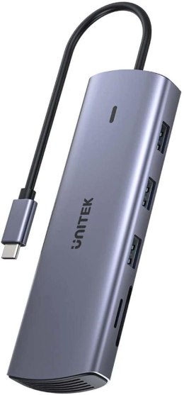 Unitek Hub 9w1 USB C Gigabit Ethernet HDMI VGA 3x USB A czytnik kart PD 100W D1113A UNITEK