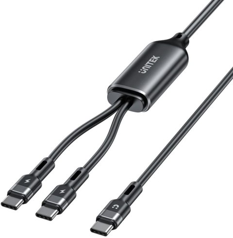 Unitek Kabel 2w1 USB-C PD 100W silikonowy 1,8 m UNITEK