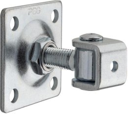 Zawias PSG 61.018.01 z szyldem 80x80x3mm - gwint M16 (regulowany, ucho ocynkowane) PSG
