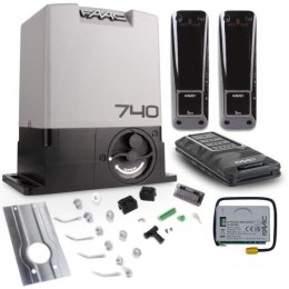 Zestaw Delta 2 FDS - FAAC 740 do 500kg bram przesuwnych FAAC