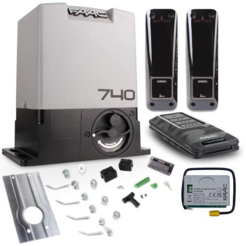 Zestaw Delta 2 FDS - FAAC 740 do 500kg bram przesuwnych FAAC