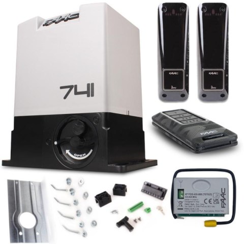 Zestaw Delta 3 FDS - FAAC 741 do 900kg bram przesuwnych FAAC