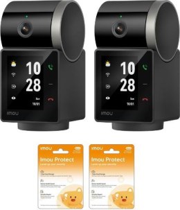 Zestaw 2 kamer IP Imou REX VT PRO bateryjna 5MP z chmurami Imou Protect IMOU