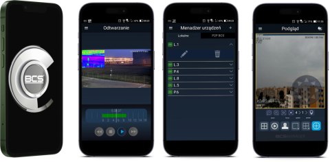 Zestaw monitoringu IP BCS Point 4x Kamera BCS-P-EIP28FWR3-Ai2-G Rejestrator z dyskiem BCS